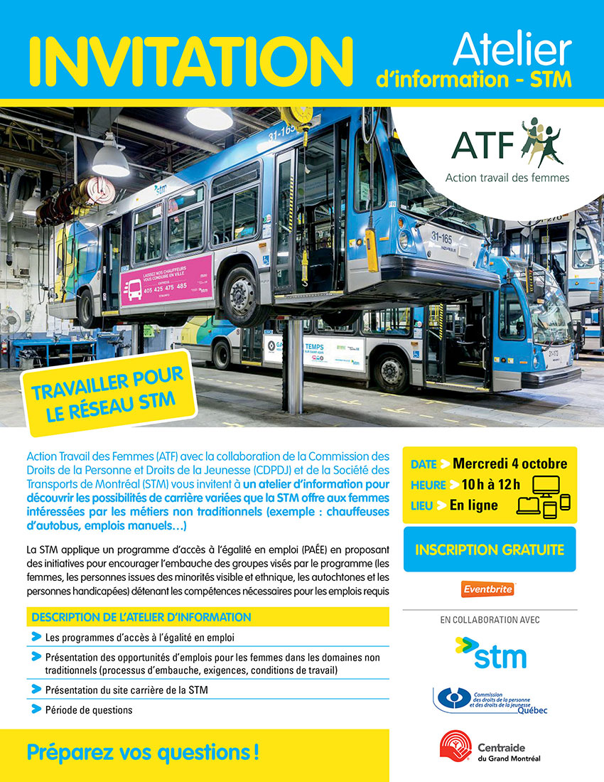 Atelier d'information avec la STM
